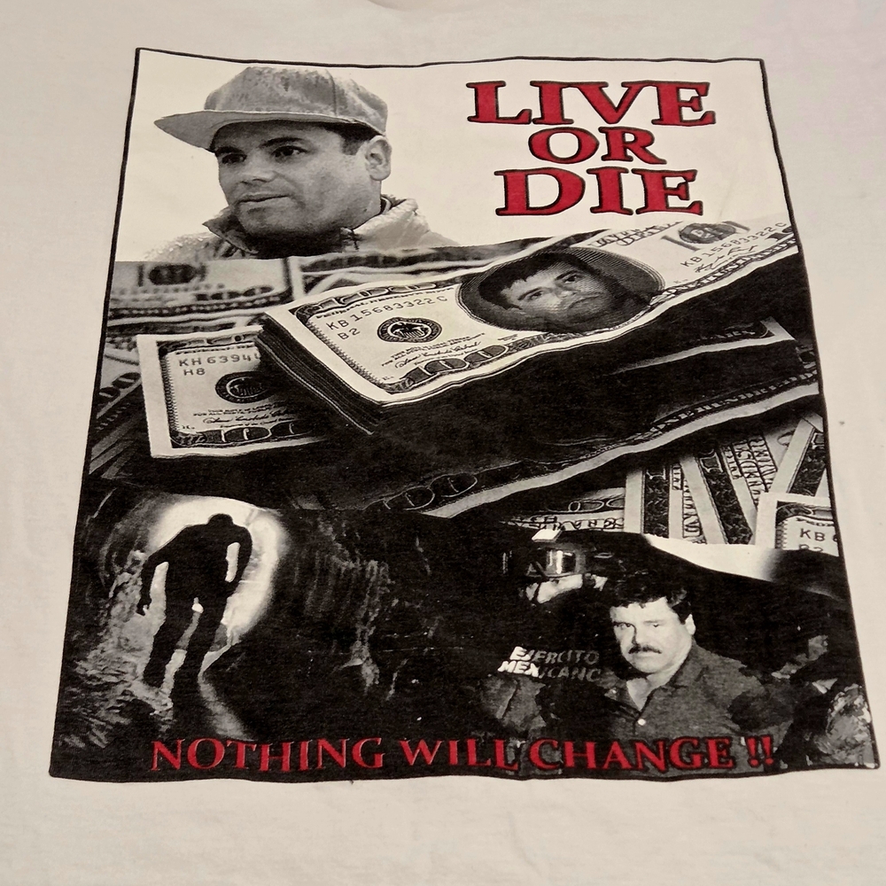 Live or Die Graphic Tee - Black and White
